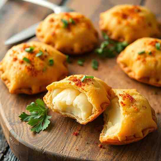 Crispy Mashed Potato & Cheese Pockets - Easy Bites